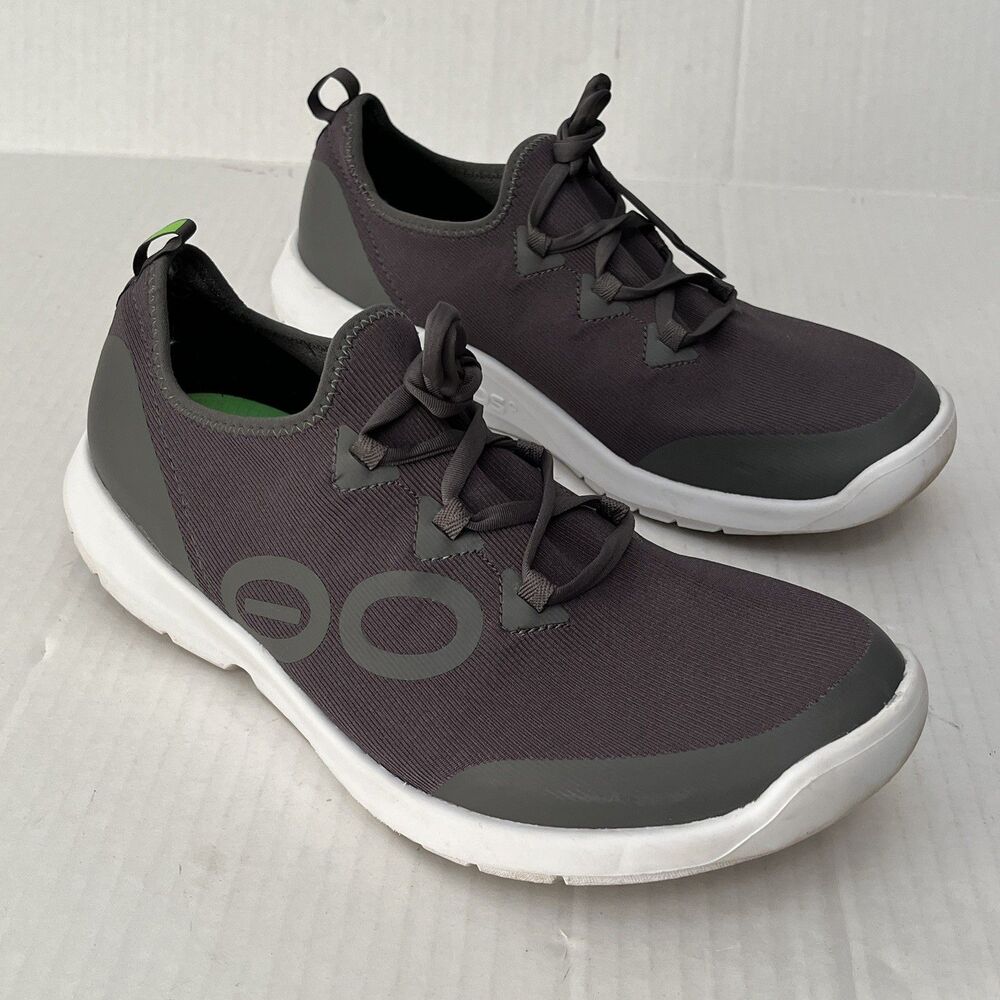 OOFOS OOmg Sport LS Recovery Comfort Sneakers Low Top Lightweight Gym Gray 11.5